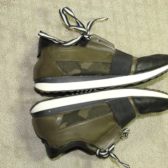 Steve Madden Kacie Women's Sz 10 Army Green Sneakers - Picture 4 of 6